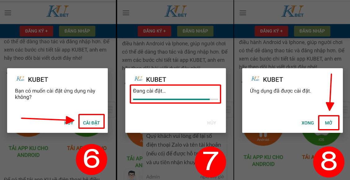hướng dẫn tải app kubet777 trên mobile